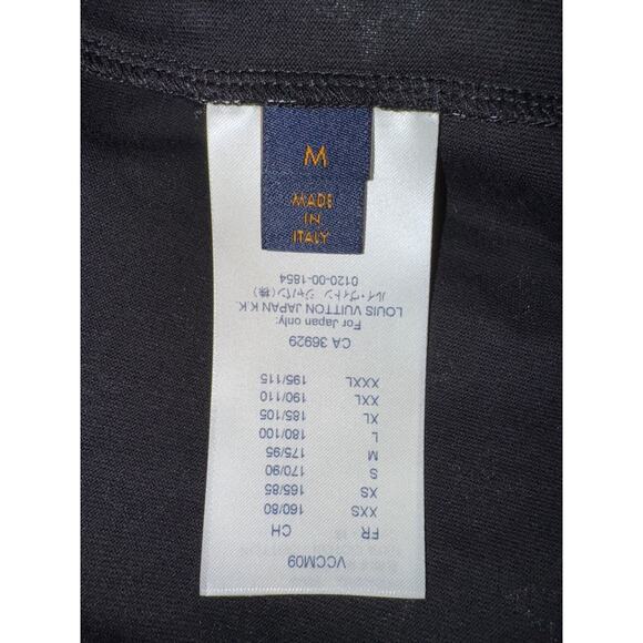 Louis Vuitton Monogram Gradient Black White Logo Short Sleeve T-Shirt Medium M - Picture 14 of 16